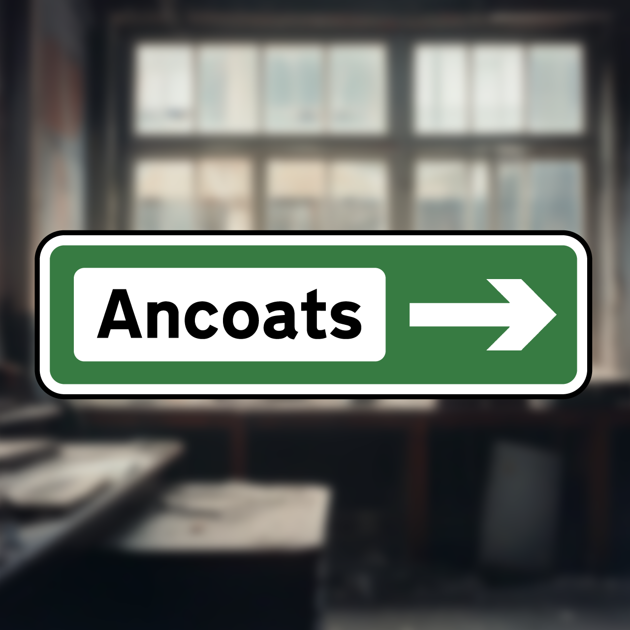 Illuminated Ancoats Road Sign