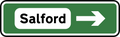 Salford Sign | Light Up Manchester Road Sign | Illuminated Local Area Sign | Made in Manchester