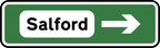 Salford Sign | Light Up Manchester Road Sign | Illuminated Local Area Sign | Made in Manchester