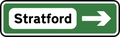Illuminated Stratford Road Sign (East London)